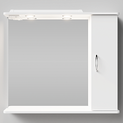 Водолей Мебель для ванной Колумбия 85 R белый – фотография-8